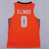 Nikivip Custom Men Youth Illinois Fighting Illini Basketball Jersey College Ayo Dosunmu Kofi Cockburn Trent Frazier Da'monte Williams Miller Curbelo