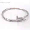 het klassisk designer charm armband smycken legering guld nagel armband mode smycken Kartier lyxdesignarmband för kvinnor födelsedagspresenter bröllop fest7935680