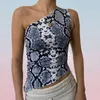 Sommer frauen Tanks Camis Harajuku 90er Jahre Vintage Gedruckt Crop Tops Eine Schulter Korsett Tank Frauen Ästhetischen Chinesischen Stil weste