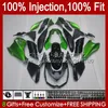 Injectievormen voor Kawasaki Ninja Z-1000 Z 1000 R 2010-2013 jaar Bodys 15NO.0 Z-1000R Z1000 10 11 12 13 Z1000R 2010 2011 2012 2013 OEM Carrosserie Fabriek Groen