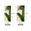 3D PORTA Etiqueta Tropical Planta Verde Banana Folhas Foto de tela para sala de estar Quarto porta decoração PVC auto adesivo adesivos 210317