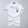 Designer de luxe Mens Lettre Broderie Polos T-shirts Chemises pour hommes Mode Classique Coton Sweat à capuche Blanc Noir Pull Tshirt Design Polo à manches courtes Vêtements L # 11