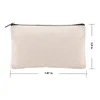 Smycken påsar, Väskor 10st Canvas Makeup Zipper Pouch Pencil Case Blank DIY Craft Cosmetic for Travel