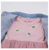 Весна осень детская одежда набор младенческих девочек одежда для девочек принцесса джинсовая куртка + платье 2шт костюмы для малыша одежда наборы Q0716