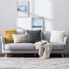 Dekorativa boho kasta kudde linne randig jacquard mönster kudde täcker för soffa soffa vardagsrum sovrum