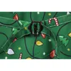 Green Christmas Vest Men Brand 3D Candy Cane Print Waistcoat Mens Xmas Feliz navidad Party Tuxedo Vests Chaleco Hombre 210522