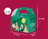 3d Boże Narodzenie Treść Pudełka na wakacje Xmas prezentuje Papier Pudełko Party Favor Supplies Candy Cookie Wrapping Boxes Elf Santa Snowman Renifer FHH21-843