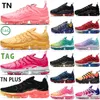 2023 Cushion Vapors Tn Plus Mens Running Shoes Designer Bubblegum Yolk Hot Pink Fresh Knicks Magenta Black Royal Rainbow Tênis Masculino Feminino Tênis Tamanho Máximo 36-45