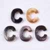 50 sztuk Naturalny Czarny Lip Sea Shell List A ~ Z Top Wiertą Alfabet Koraliki Biżuteria Dokonywanie DIY Decor Crafts Akcesoria