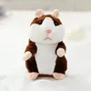 Party Favor Talking Hamster Falante Mouse Pet Plush Toy Sound Record Educational Stuffed Doll Children Gifts 15cm