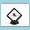 Jewelry Stand Packaging & Display White Black Ring Pendant Suspended Floating Display-Case Jewellery Coins Gems Artefacts Packing Boxes Drop