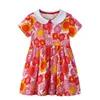 Robes pour filles Robe de fraise Été Enfants Vêtements Robe Coton Sukienki Fleur Impression Robe Fille Bébé Fille Costume Q0716