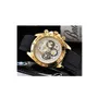 Najwyższej jakości mężczyźni oglądają pełną funkcję stopwatch moda swobodny zegar Czarny niebieski gumowy silikon luksusowy ruch kwarcowy zegarki W3116