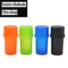 Plastic tobacco spice Grinder herb Grinder Crusher Smoking 40mm diameter 3parts Tobacco Smoking Accessories for water bong dhl free