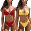 Summer Bikini Set Swimwear Women Solid Sexy Beach Wear Low Waist Biquini Badpak Dames 210722