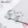 Lujo sólido 925 corazones de plata esterlina estrellas cuelgan pendientes joyería de moda para mujeres pendiente de boda regalo 210707
