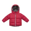 Baby Girls Cappuccio con cappuccio Giacche in cotone impermeabile Cappotti invernali Cappotti invernali Cappotto caldo Cappotto Toddler Girl Girl Zipper Capispalla 211027