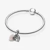 L'amore in argento sterling 100% 925 fa sì che un cuore di famiglia ciondola i pendenti adatti al braccialetto europeo originale con ciondoli Accessori per gioielli di moda344Y