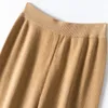 Pantalon de deux pièces pour femmes en laine en laine de piste Hiver 2021 Tenues pour femmes Chaînes de concepteur Cardigans + jambe large 2 vêtements de vêtements occasionnels