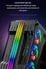 RGB Light Bar Computer Case Gehard Glas Panelen ATX Gaming Water Cooling PC E-Sports Online Cafe Desktop Game Supplies - White