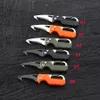 Mini Multifunctional Portable Open Box Knife Outdoor Portable Survival Folding Mountaineering Ring Key Chain Pendant Pocket EDC Tool