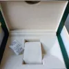 Top Quality Dark Green Watch Boxes Gift Case Booklet Card Tags And Papers Watches cases295q