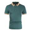 Polo d'été pour hommes Casual rayé designer marque vêtements coton à manches courtes Business homme camisa respirant Polos