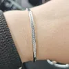 Länkkedjelegering Justerbar armband armband för kvinnor fängslar barreglage Brillant guldfärg smycken pulseira feminia fawn22