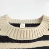 Striped pullover vest boys and girls fall and winter new striped cotton round neck vest kids sweaters Y1024