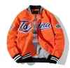 Varsity Giacca da baseball Uomo Abbigliamento Donna Bomber Cappotti Harajuku Racer Streetwear Moto Techwear Marca Parka Ritagliata 2021 Giacca da uomo