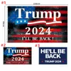 Presidentval Flaggor Trump Flag 2024 Han kommer att bli tillbaka Göra röster räknas igen VD Val Val Banner 90 * 150cm RRD8932