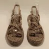 Kvinnor mjölkiga bruna hamp rep sandaler våren sommar tofflor newfashion comfy gladiator glida på öppen toe beach casual kvinnliga skor y0608