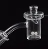 Raucherzubehör mit 4 mm dickem Boden, Quarz-Banger-Nagel, Terp, Dab, Perlen, Kugeln, Glas, UFO-farbige Carb-Kappe für Bohrinsel-Bongs