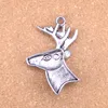 8pcs Antique Silver Bronze Plated Deer head Charms Pendant DIY Necklace Bracelet Bangle Findings 60*45mm