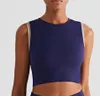 Utomhus sport väst typ kvinnlig naken yoga bh tank toppar kostym med bröstkudde hög krage kontrast färg fitness skjorta gym kläder blus