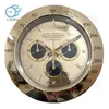 ساعة حائط فاخرة ذات تصميم فني ساعات معدنية فنية كبيرة معدنية رخيصة ساعة حائط GMT ساعة حائط خضراء X0726.5