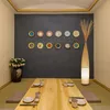 Японский бамбуковый повод татами китайский дзен чайная комната свет.