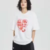 メンズTシャツハートあなたが必要とするのは愛プリントヒップホップ半袖夏の特大の原宿Tシャツトップス男性女性服210601