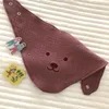 소년 소녀 Burp Cloths 코튼 거즈 아기 턱받이 유아 유아용 곰 타액 수건 8 스타일 삼각형 타월 M3404