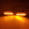 1Pair för Peugeot 307 206 407 107 607 Citroen C1 C2 C3 C5 LED Dynamisk Turn Signal Light Flowing Side Marker Indicator Light2749021