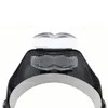 Bär dubbla ögonförstoringsglas Lampa Mikroskopglasögon LED Light Förstoring Portable Glass Loupe 4 Objektivavläsning 81001-A 1.2X 1,8x 2,5x 3,5x