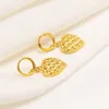 24k Gold Filled Water waves Chain Necklace Earring Pendant Ring Set Dubai love heart Soft outfit Design Jewelry Sets charms