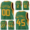 Gedrukt 75e verjaardag Basketbal Mike Conley Jersey 10 Rudy Gobert 27 Bojano Bogdanovic 44 Clarkson 00 Danuel House Jr.25 Donovan Mitchell 45 voor sportfans