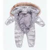 Old Cobbler 407M18 Dicker warmer Daunenmantel Baby Kinderkleidung Bodysuit Oberbekleidung Echtpelzkragen Weiße Ente34193941111102