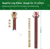 Décorations de Noël 152 pièces Ornements d'arbre pour enfants Adultes DIY Ruban Lettre Jingle Bells Kit Bas Présent Toppers