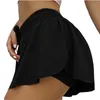 Running Shorts 2021 Plus Size Women Casual Sport Spódnica 2 w 1 Szybka Sucha Elastyczna Wysoka Talia Oddychająca Tenisa Siłownia Joga