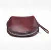 Genuine Coin Unisex Purses Artmi Leather Wallet Vintage Bag Shell Type Change Zipper