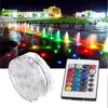 LED diving knob lghts Aquarium waterproof lights colorful underwater remote control