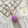 Hand-woven Wood Bead Ball Top Mobiles Nordic Style Cartoon Kids Room Decoration Wall Hanging Tents Decorative Handicraft ZYY820