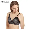 MOMANDA Women's Wireless Maternity Nursing Bra Floral Lace Underwear for Pregnance 210918